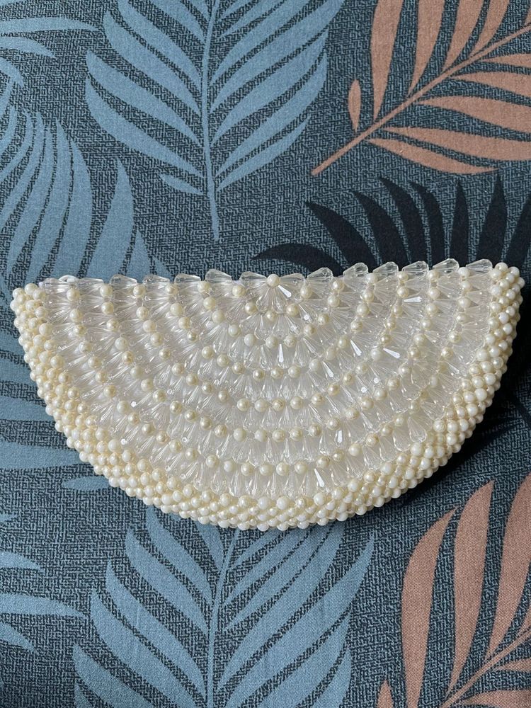 Elegant Beaded Clutch Bag