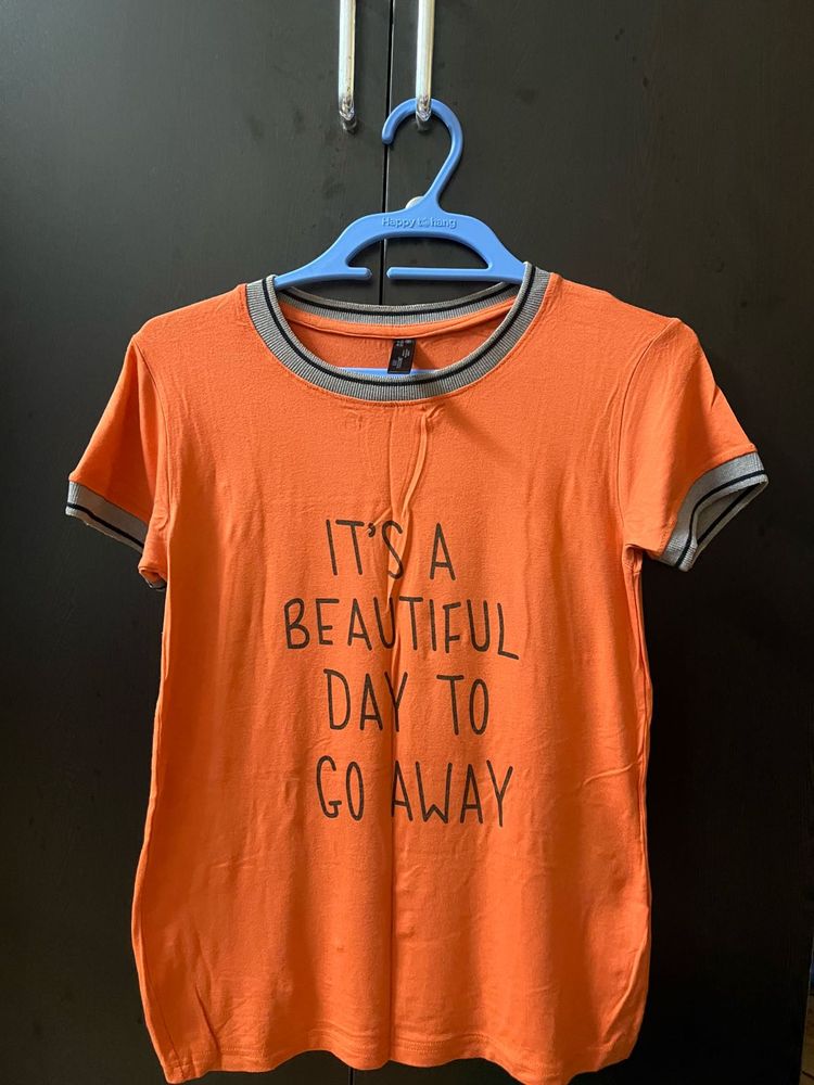 Orange Graphic Tee