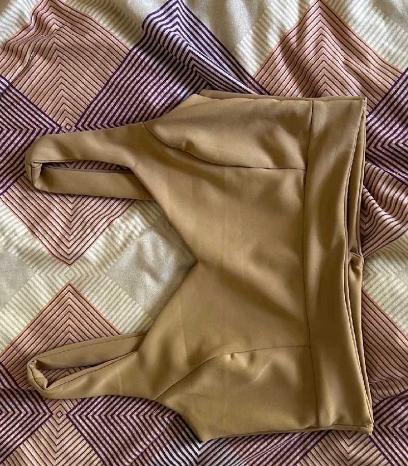 Solid Tan Crop Top