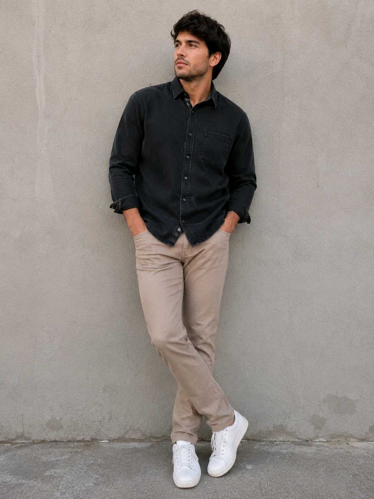 Vintage Faded Classic Black Shirt for Men &amp; Women