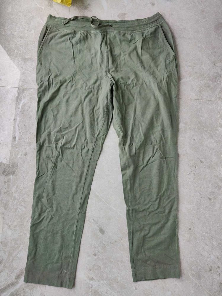 Comfortable Olive Green Drawstring Pants