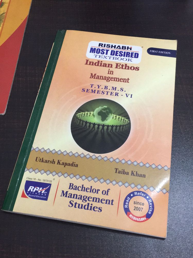 TYBMS Indian Ethos In Management Textbook