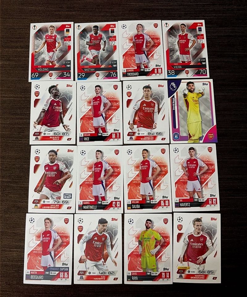 🛑Topps Arsenal Football Cards Lot