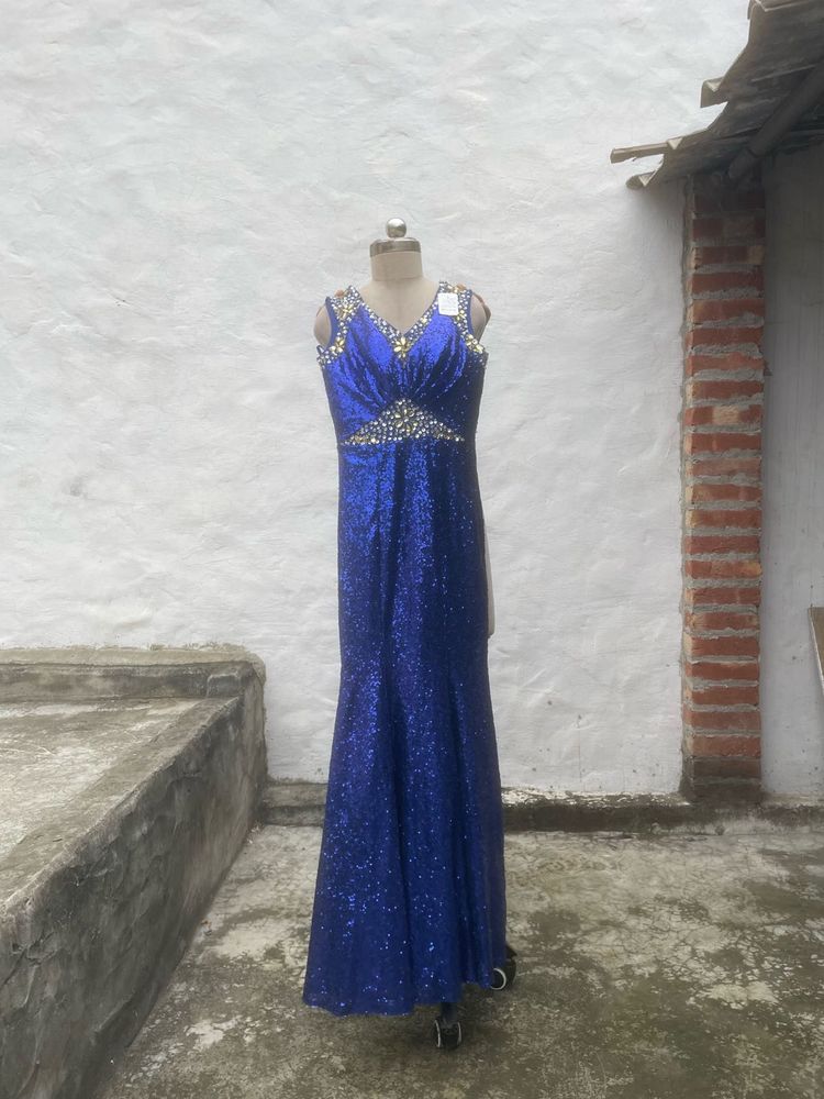 Stunning Royal Blue Sequin Gown