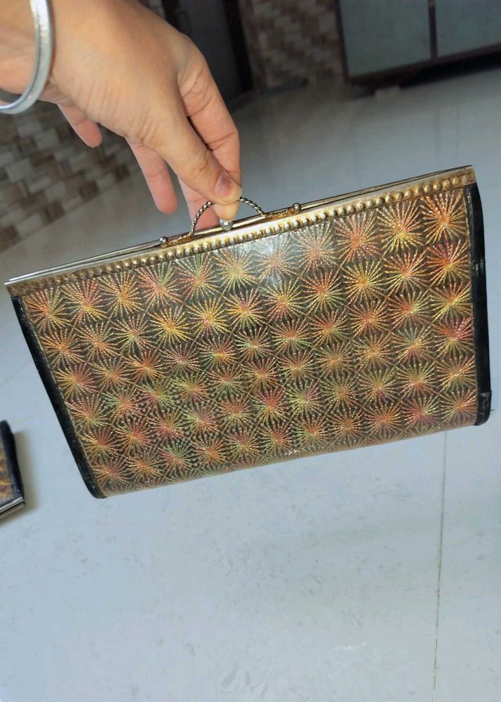 handmade Embroidered Clutch Bag