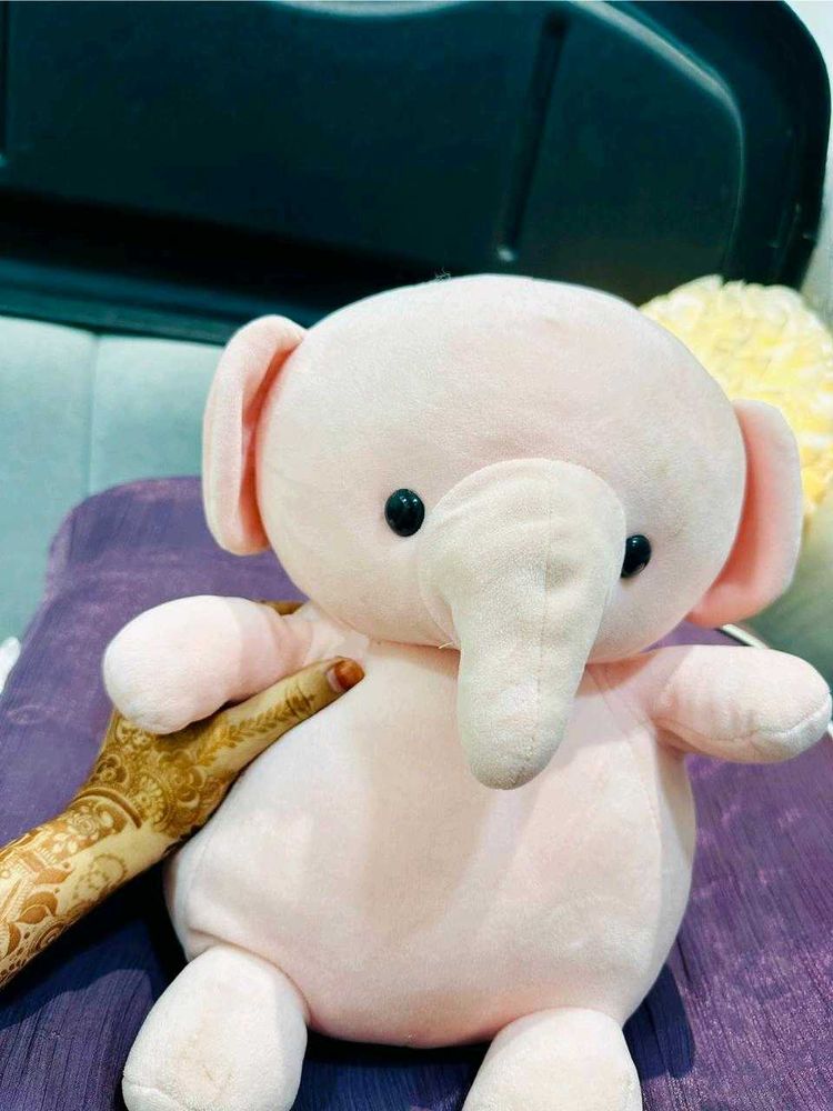 Cute Pink Elephant Plush Toy