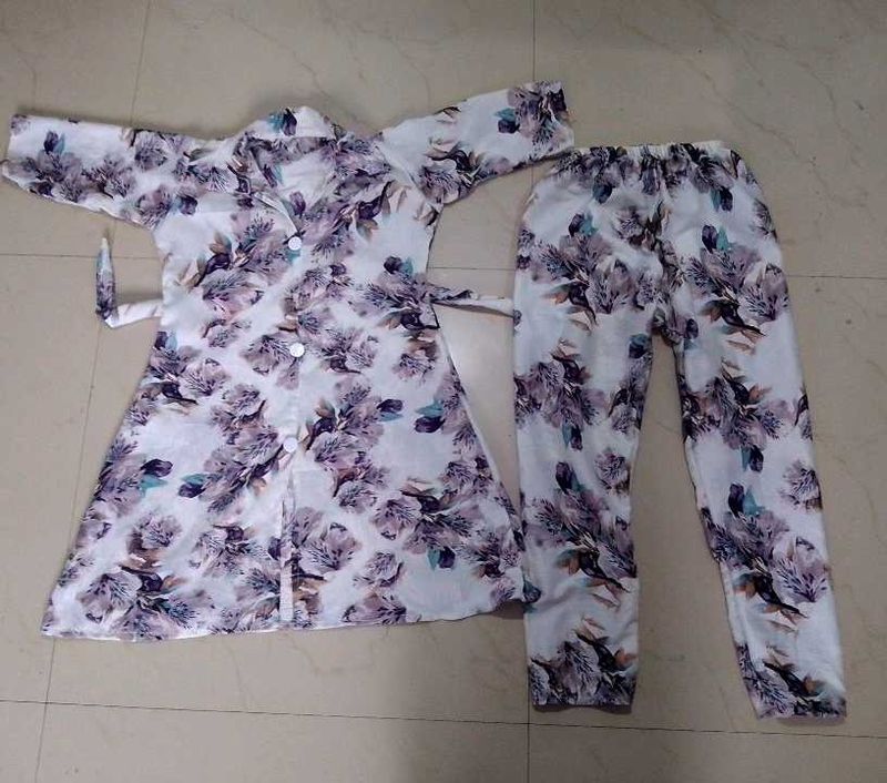 Today Offer Floral Print Pajama Set,🥰