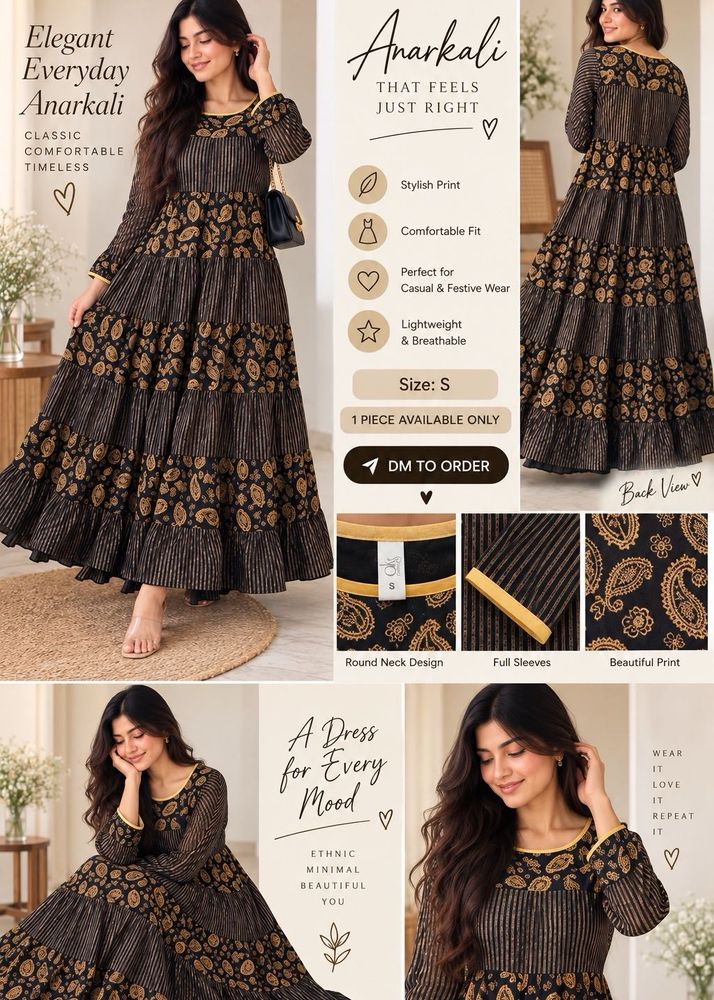 Elegant Anarkali Ethnic Gown