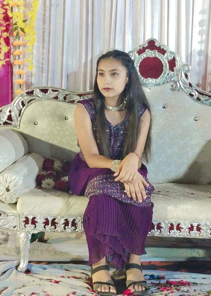 Beautiful Purple sharara shut
