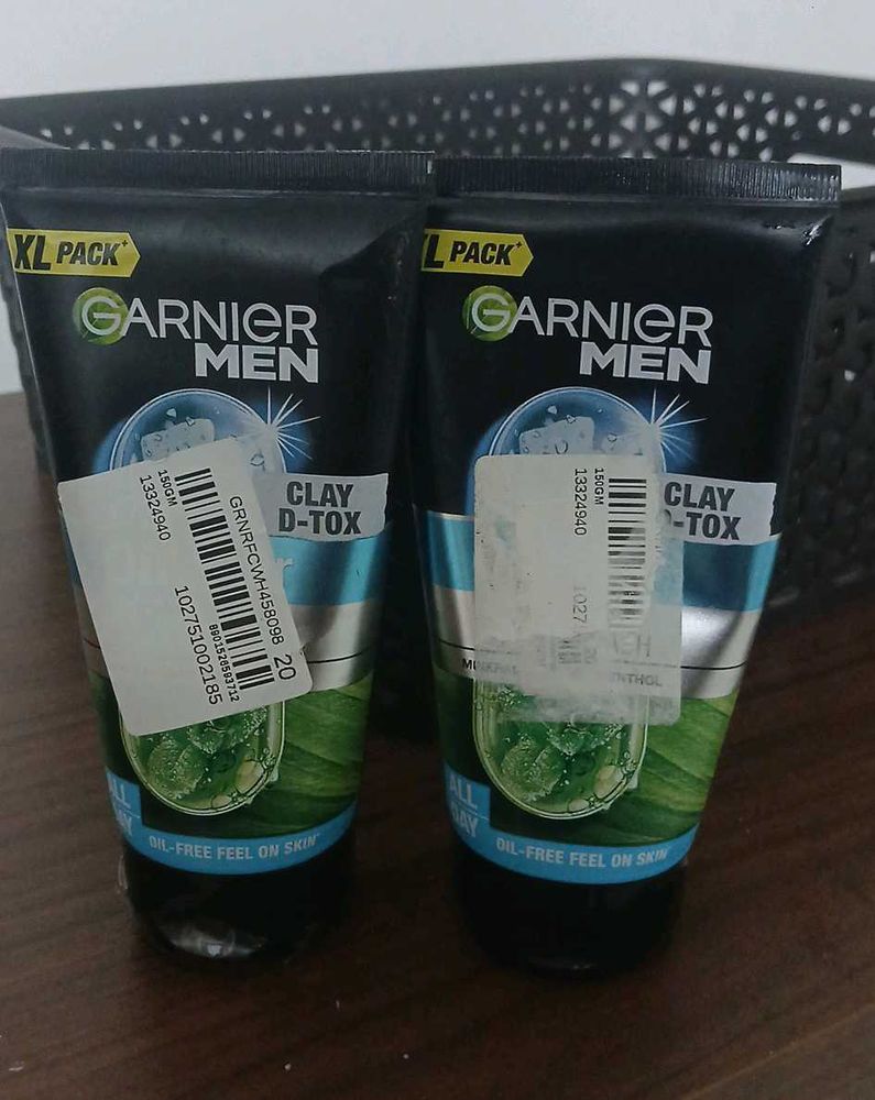 Garnier Men Clay D-Tox Face Wash - Quantity (2)