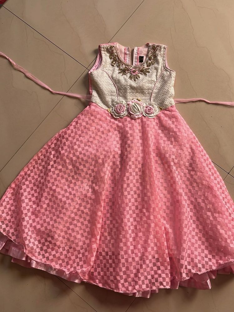 Beautiful Pink Ethnic Gown