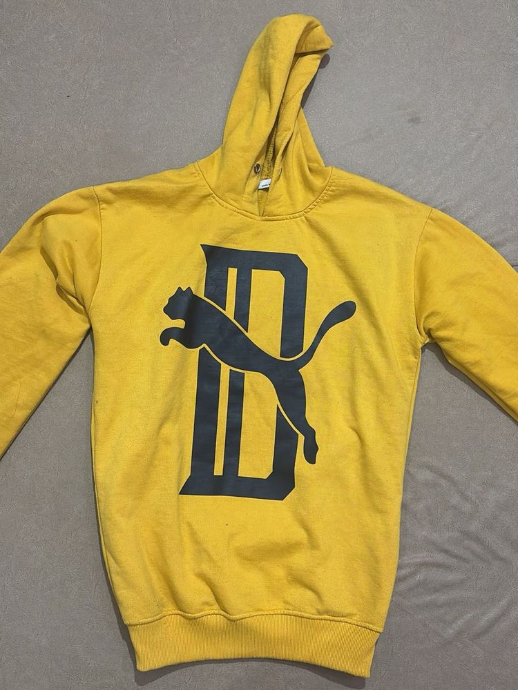 Puma Yellow Graphic Hoodie