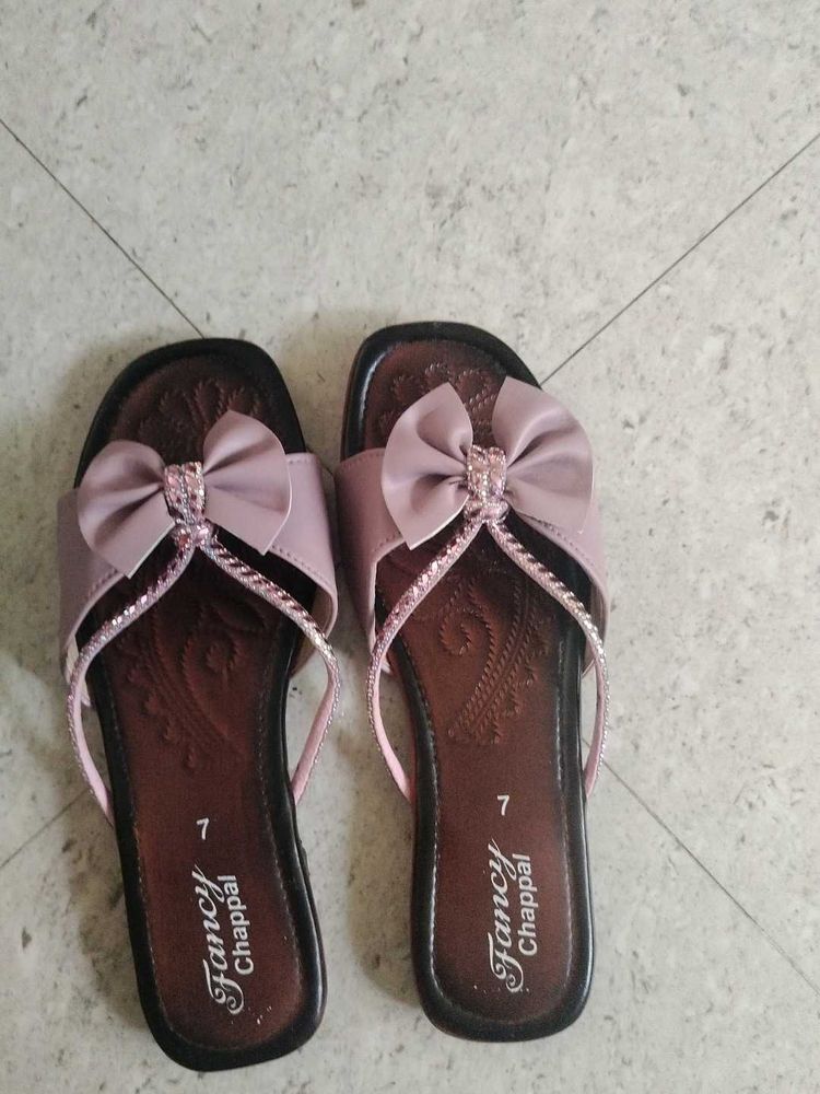 Cute Pink Bow Sandals