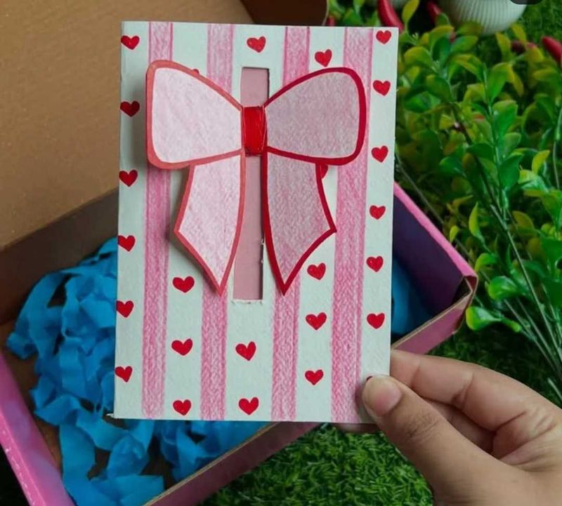 Pretty bow card for your Women 🎀🍓🫧