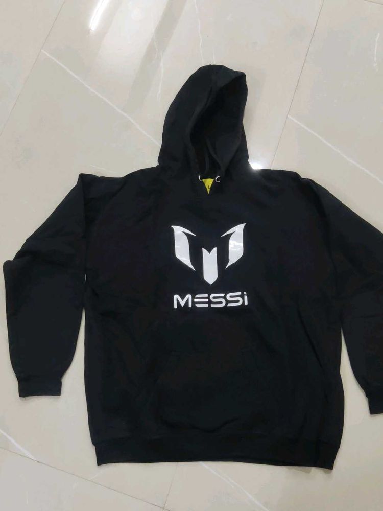 Messi Graphic Hoodie Black colour