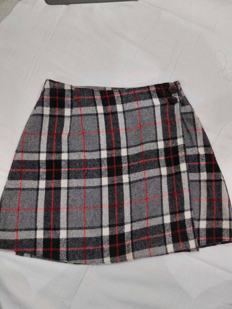 Plaid Mini Skirt