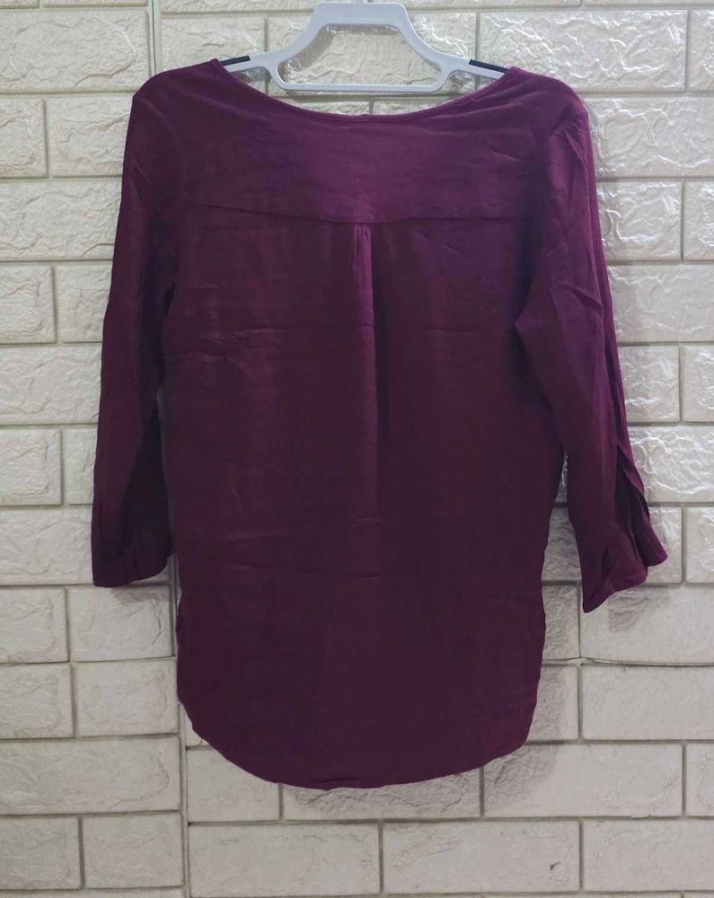Elegant Burgundy Top