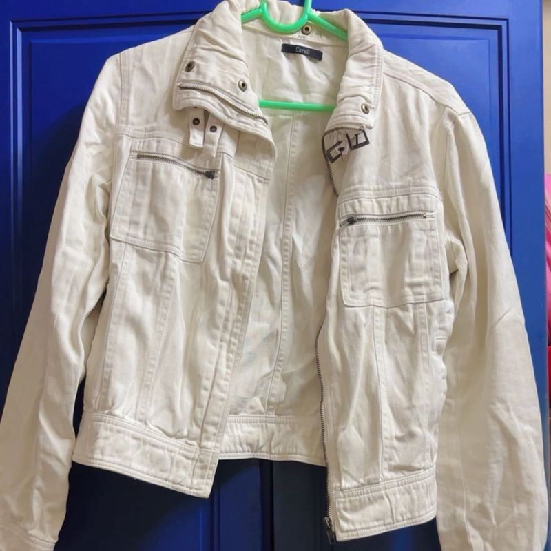 White Denim Stylish Korean style Jacket