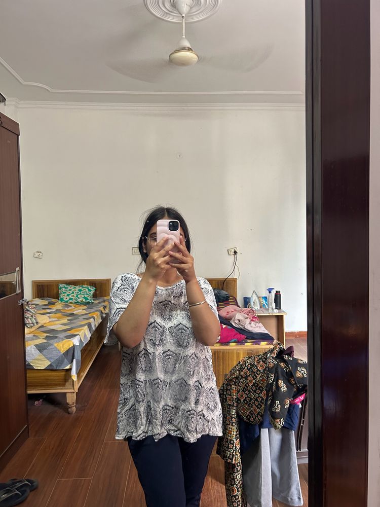 Over Size Printed T Shirt