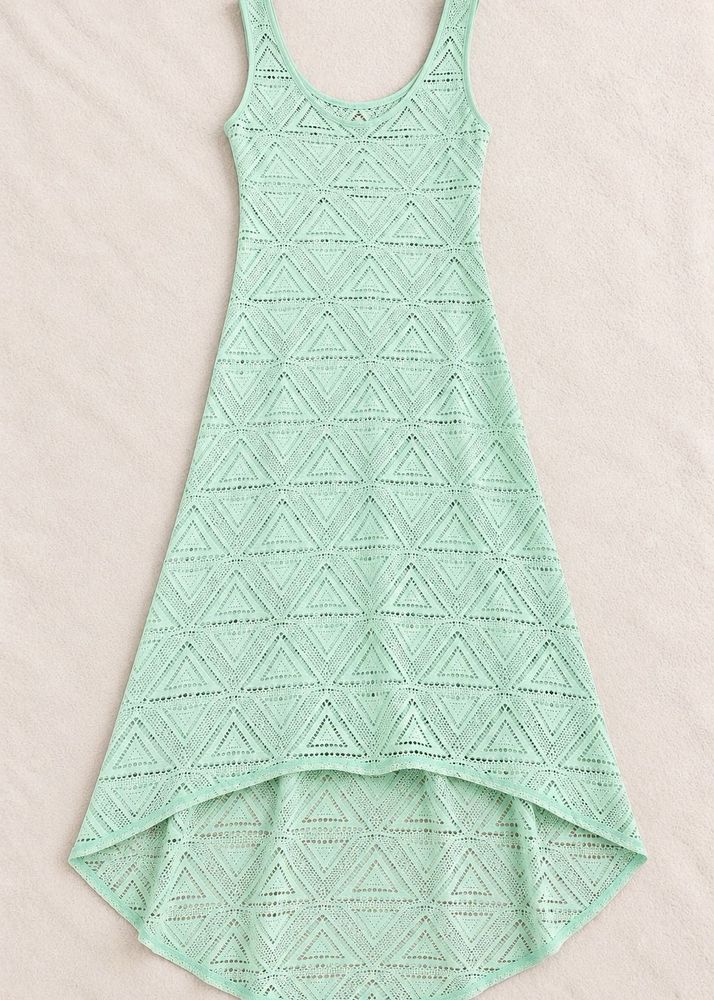 Light Green Crochet Mini Dress🌿