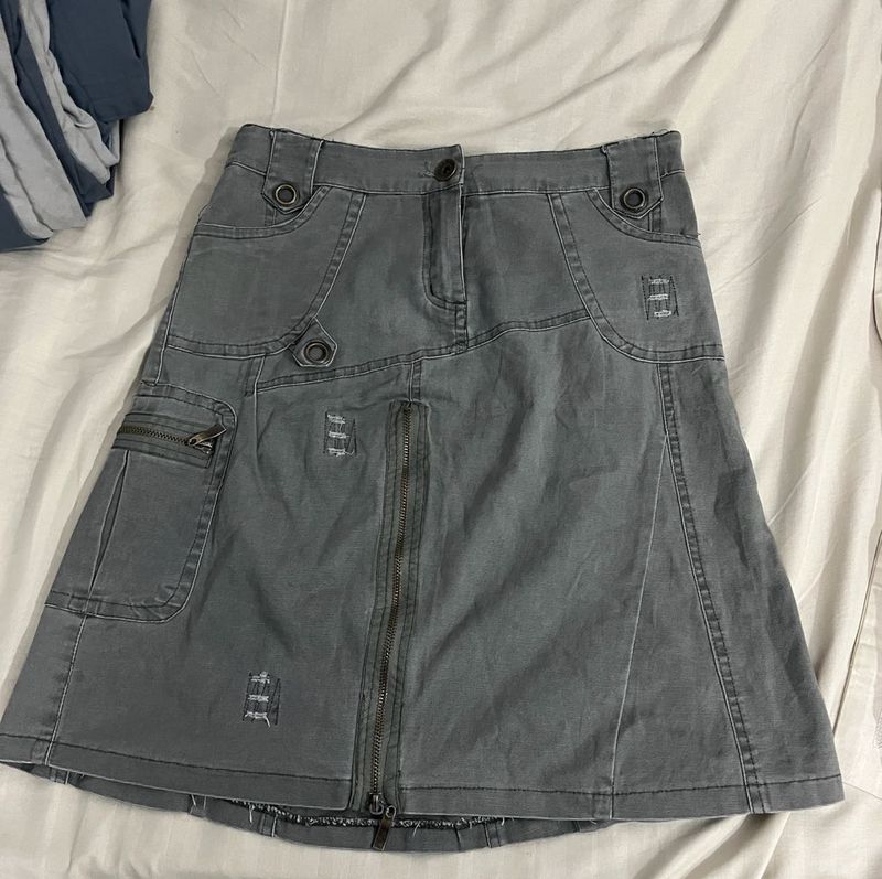 Cargo Zip Skirt