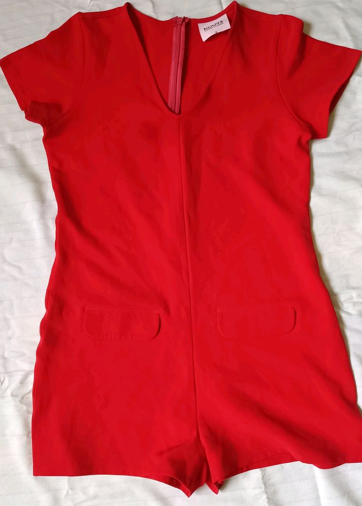 Red Playsuit