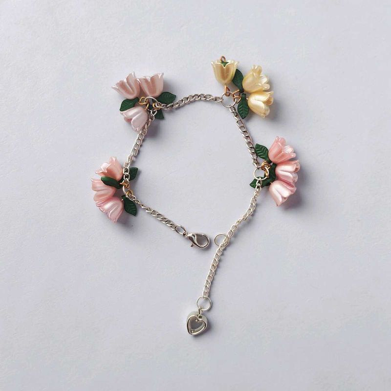 Floral Charm Bracelet