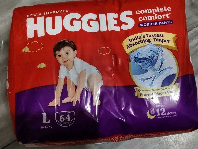 Huggies Wonder Pants Diapers - Size L (64 ct)