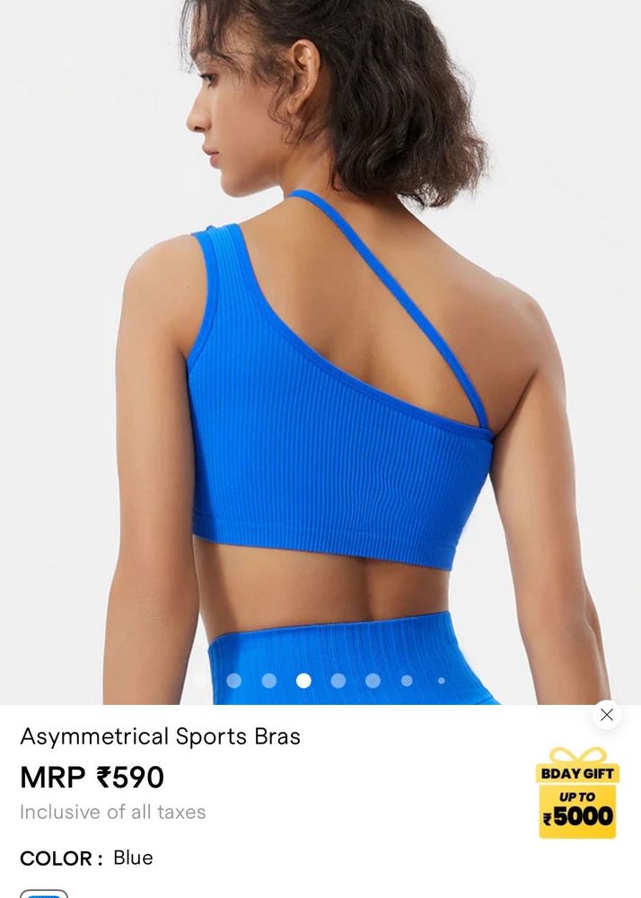 Asymmetrical Sports Bra