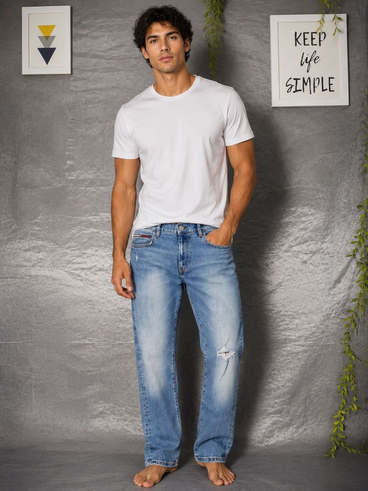Tommy Hilfiger Men's Light Wash Jeans