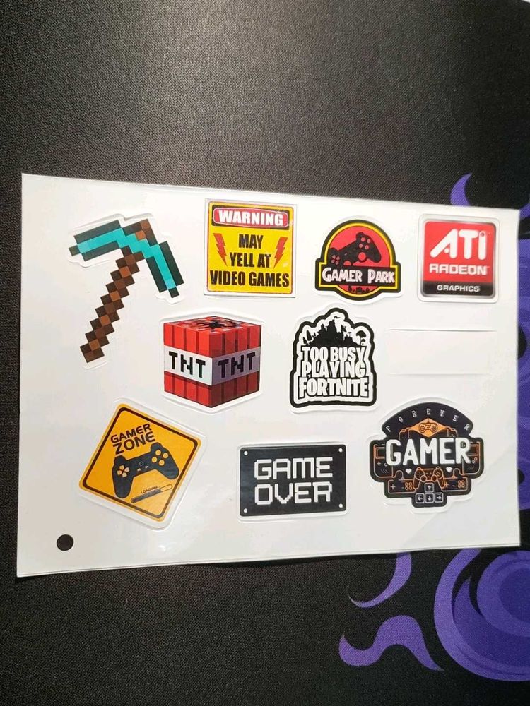 GAMERS high quality stickers COMBO 🎮