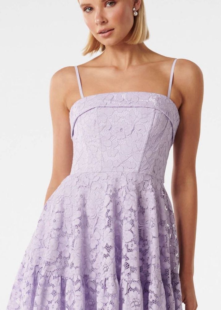 Premium : Lavender Lace Dress