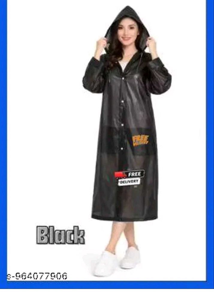 Stylish Black Raincoat
