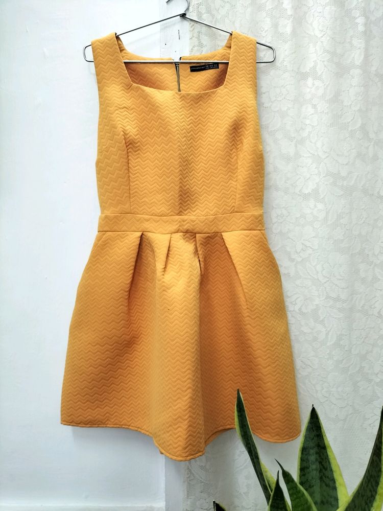 Chic Mustard Yellow Dress