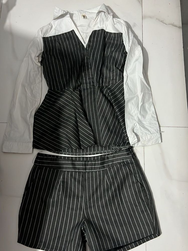 Chic Pinstripe Co-ord Set