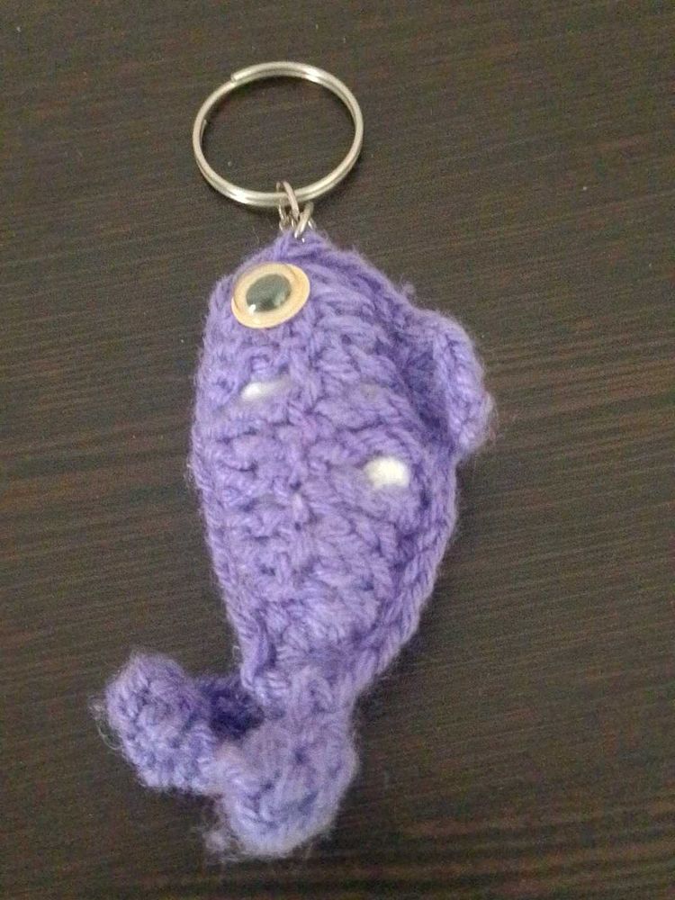 Handmade Crochet Fish Keychain