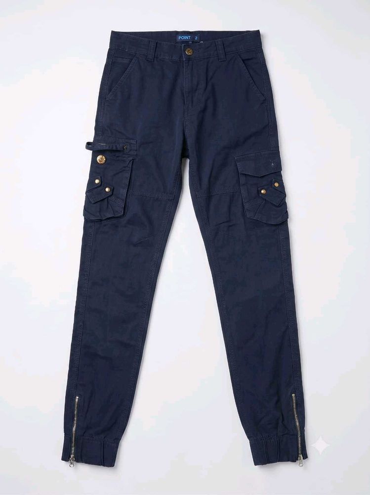 Navy Blue Cargo Pants