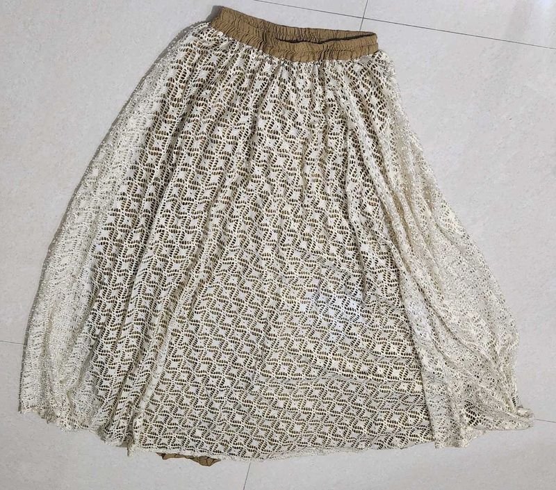 Boho Lace Maxi Skirt