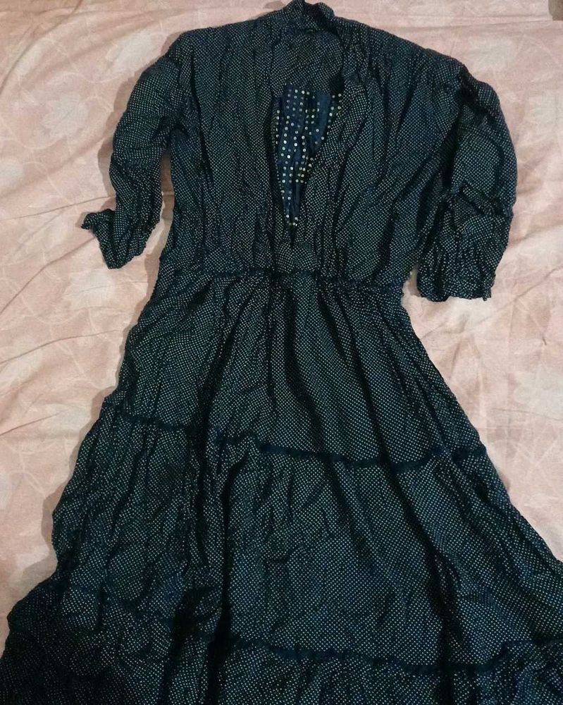Chic Polka Dot Midi Dress