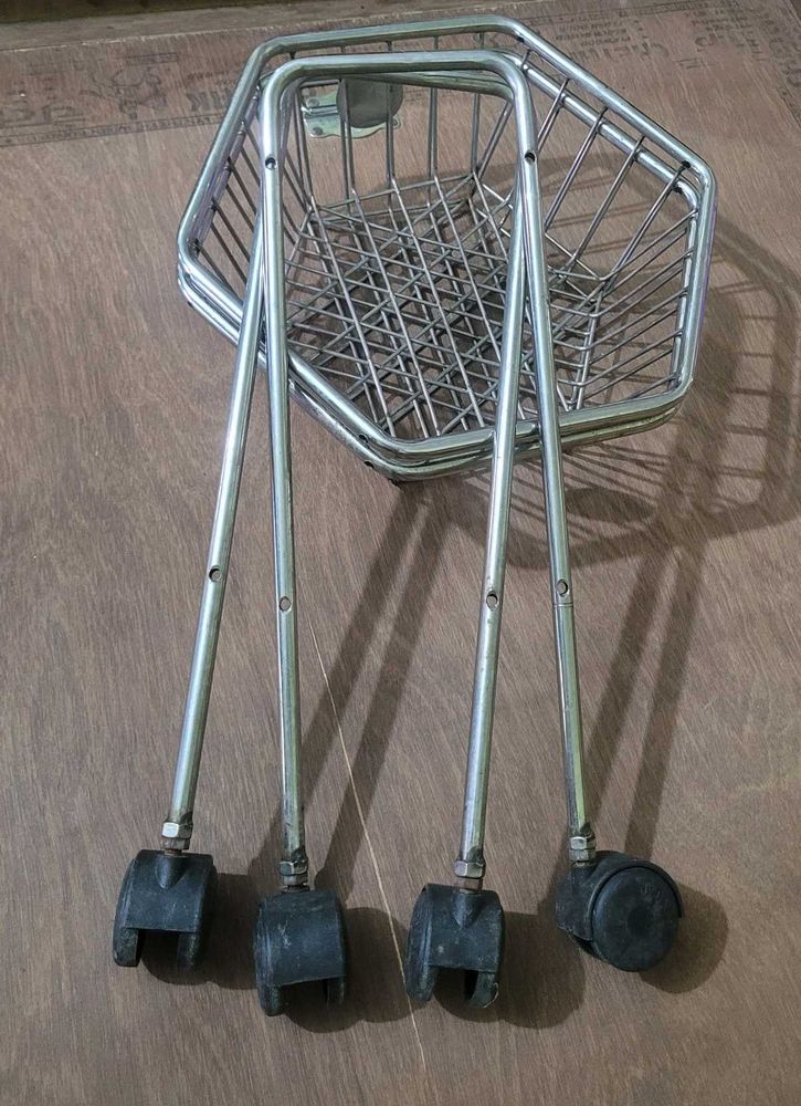 steell Basket with Wheels