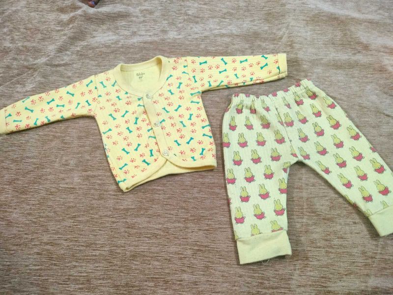 Baby Girl's Cute Bunny Pajama Set