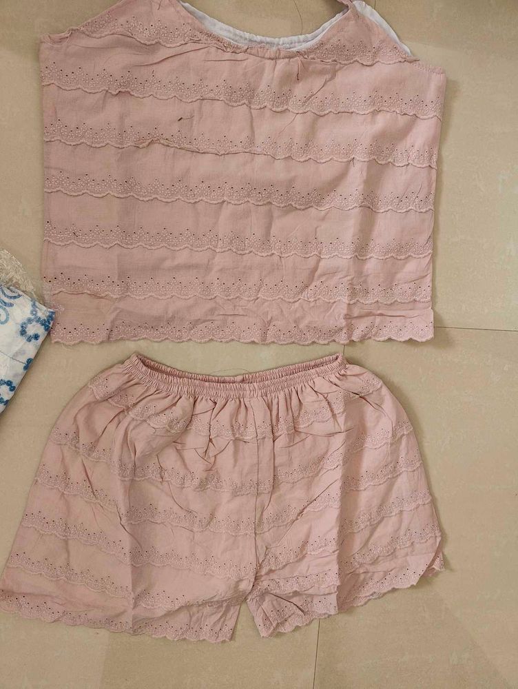 4 Eyelet Pajama Sets