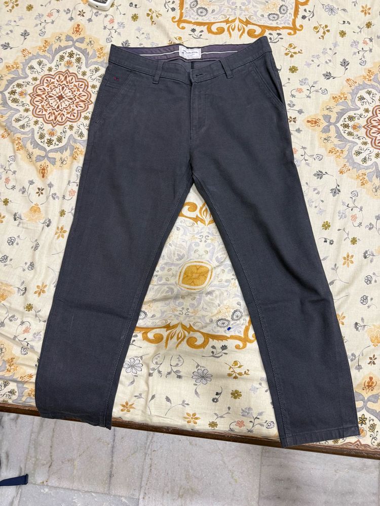 Classic Charcoal Grey Chinos(30-32 ankle length)