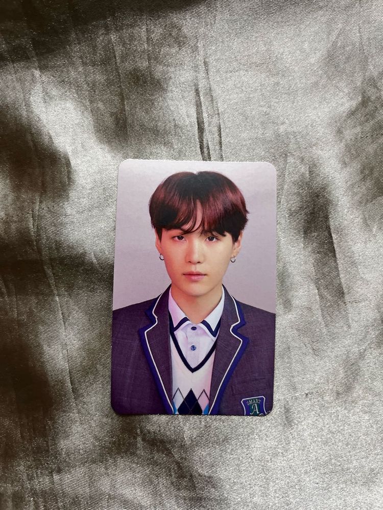 Official bts suga photocard