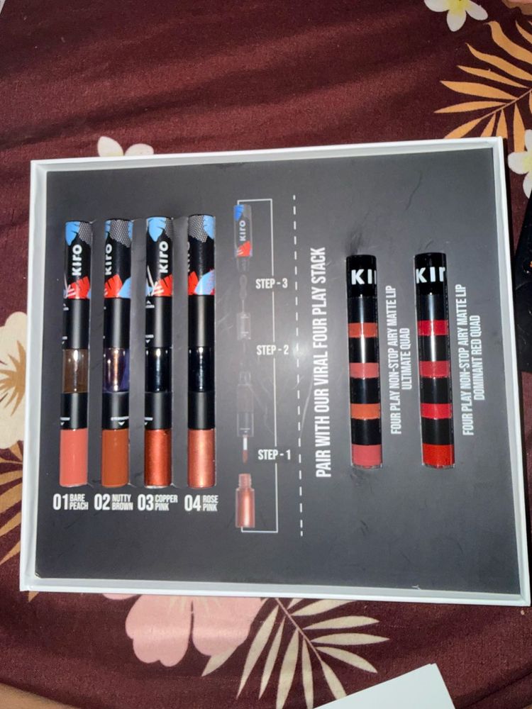 KIRO Viral 4-in-1 Lip &amp; 3-in-1 Eyes Stack set