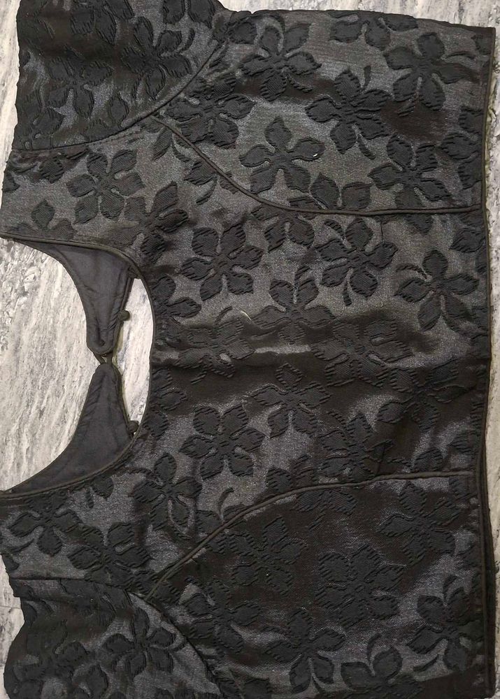 Elegant Black Floral Blouse