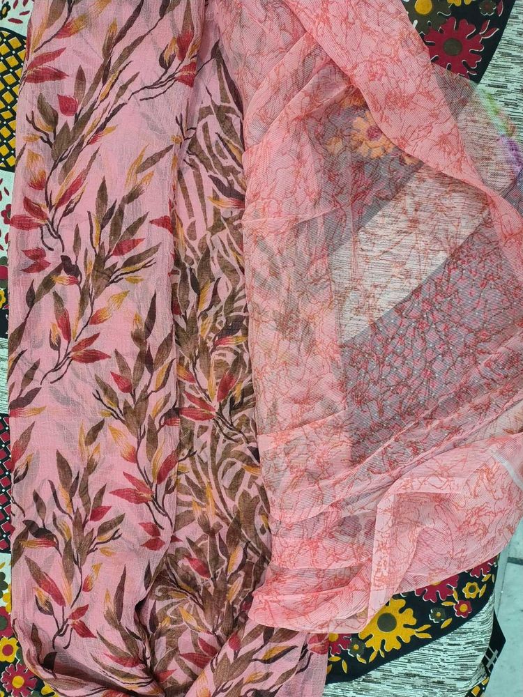 Chiffon Saree with Floral Print
