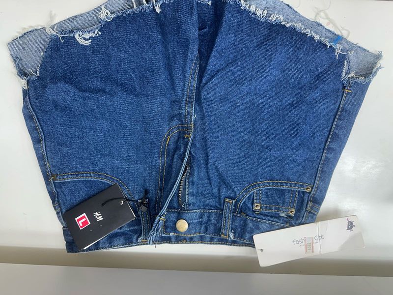 Stylish Blue Denim Shorts