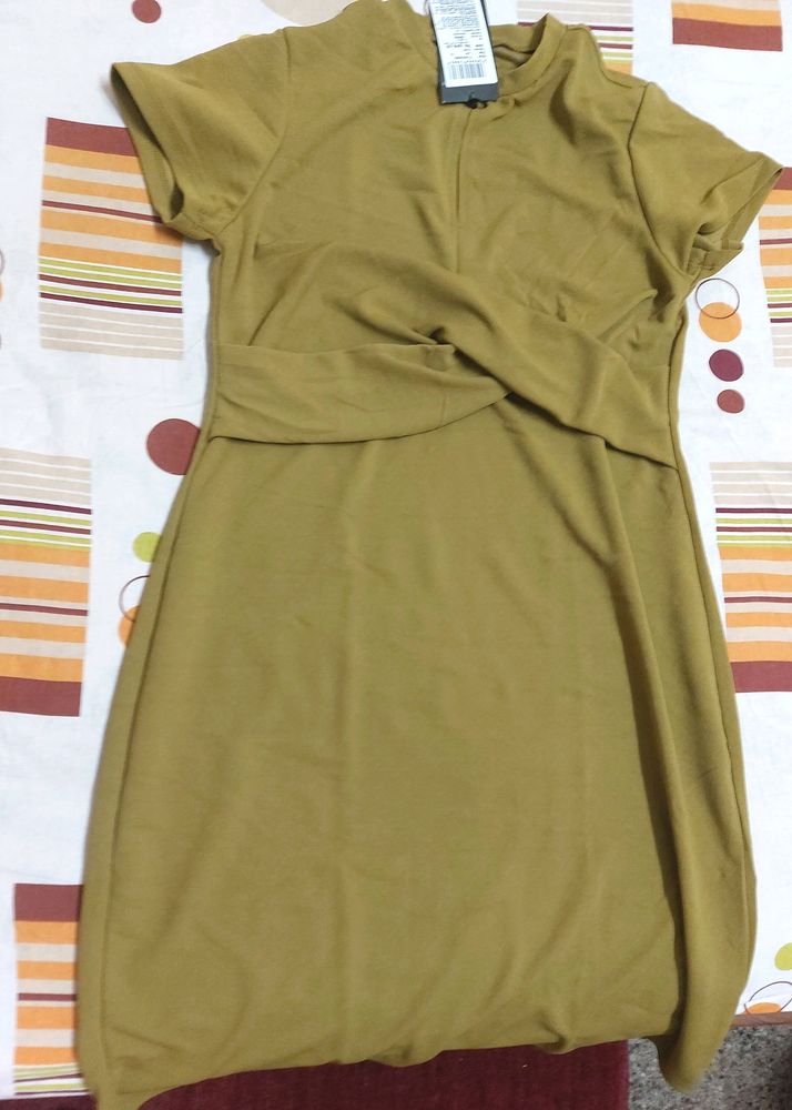 Olive Green Dress New With Tag, Partywear Dress