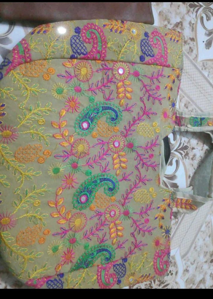 Embroidered Lehenga Choli design bag